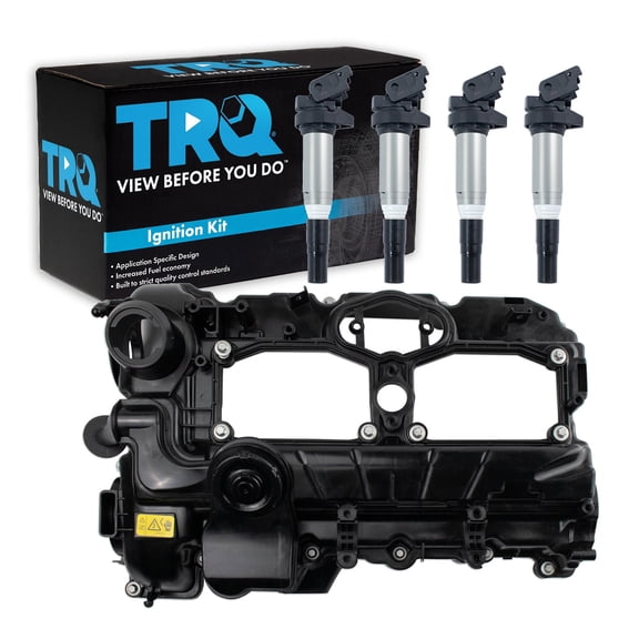 TRQ Ignition Coil Kit 4 Piece Fits 2012-18 BMW 320i 328i 528i X1 X3 X4 X4 Z4 228i 428i