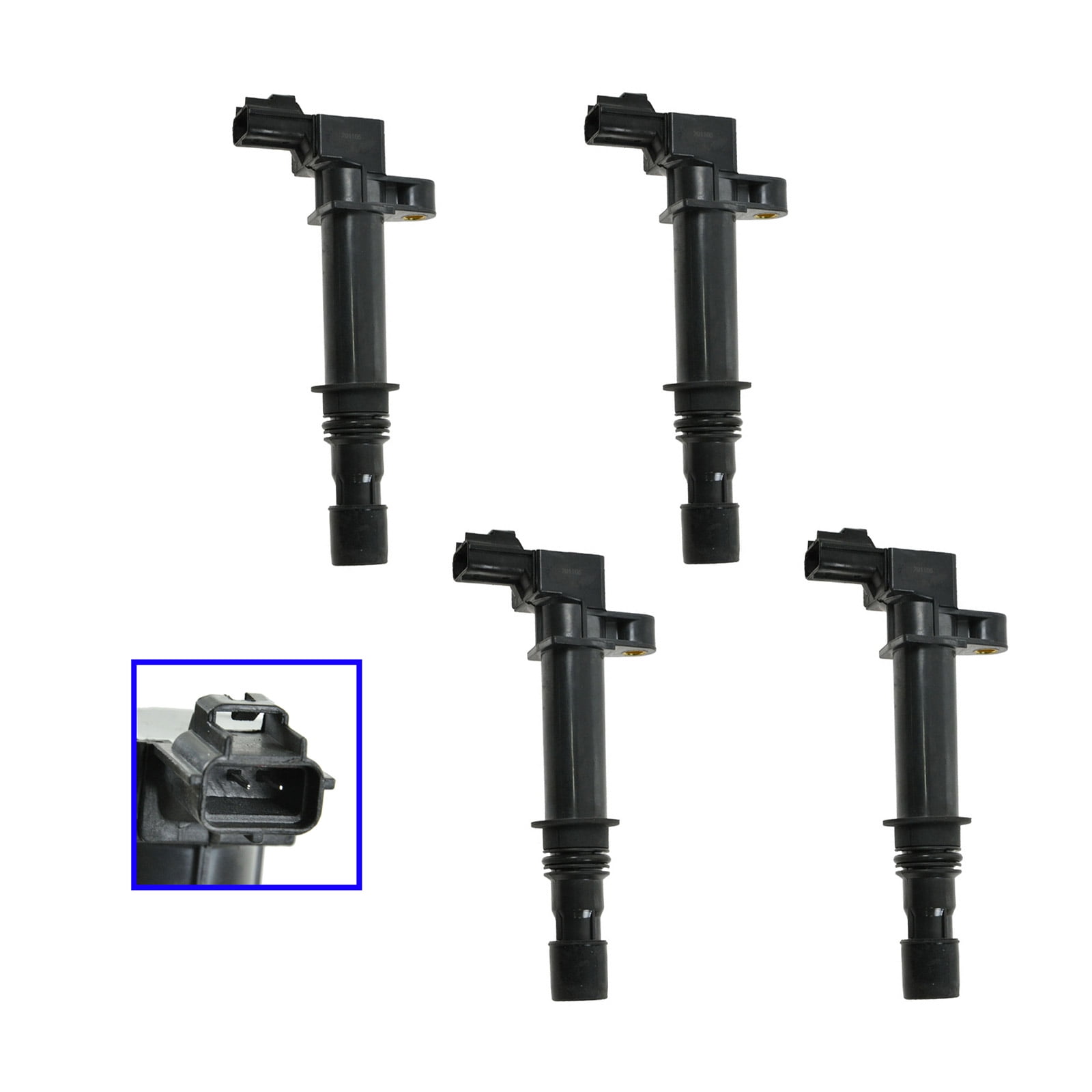 TRQ Ignition Coil Pack Set of 4 for Aspen Dakota Durango Ram Truck