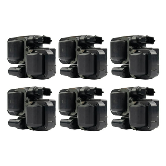 TRQ Ignition Coil Pack Set of 6 Kit for CL Mercedes Benz CLK E ML C ICA61487 Fits select: 2004-2008 CHRYSLER CROSSFIRE, 1998-2005 MERCEDES-BENZ E