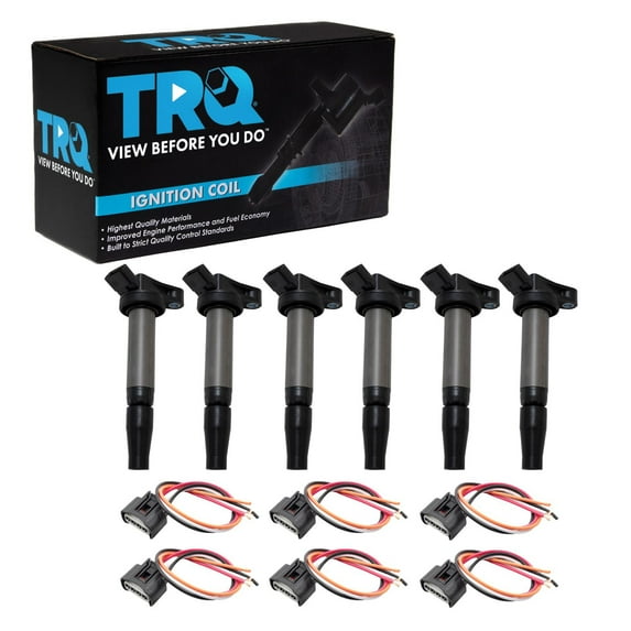 TRQ Ignition Coil Set 12 Piece Fits 2016-17 Toyota Tacoma 17 Highlander