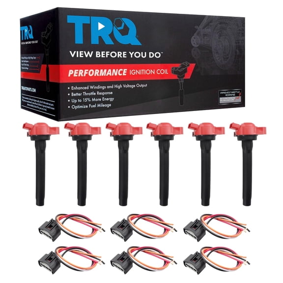 TRQ Ignition Coil Set 12 Piece Fits 2016-2017 Lexus RX350 RX450h 16-17 Toyota Sienna 17 Highlander