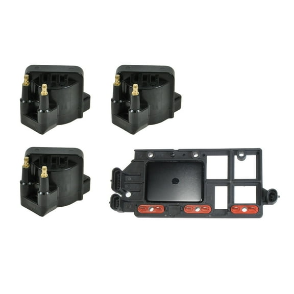 TRQ Ignition Coil Set of 3 & Control Module Kit for Chevy Pontiac Buick Olds ICA61420 Fits select: 2000-2005 CHEVROLET IMPALA, 1994-2005 BUICK CENTURY