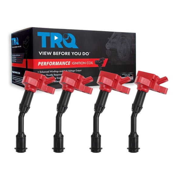 TRQ Ignition Coil Set 4 Piece High Temperature Epoxy Fits 2014-20 Ford Fusion 17-19 Escape