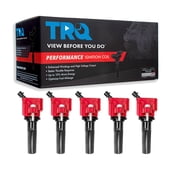 TRQ Performance Ignition Coil Set 5 Piece High Temperature Epoxy Fits 07-12 Chevrolet Colorado 07-12 GMC Canyon 07-10 Hummer H3 09-10 H3T