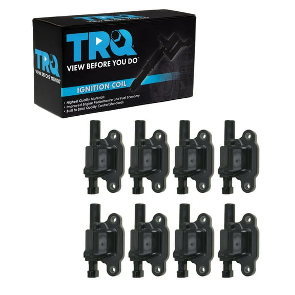 TRQ Ignition Coil Set of 8 for Chevy Pontiac GMC Buick Cadillac Pickup Truck SUV ICA61499 Fits select: 2007-2019 CHEVROLET SILVERADO, 2007-2015 CHEVROLET TAHOE