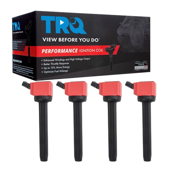 TRQ Ignition Coil Set Fits 11-17 Lexus CT200h 09-10 Pontiac Vibe 16 Scion iM 08-14 xD 18-21 Toyota C-HR 09-17 Corolla 17-18 Corolla iM 09-13 Matrix 10-15 Prius 12-17 Prius V