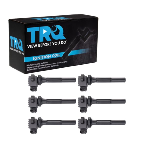 TRQ Ignition Coil Set 6 Piece Fits 98-99 Acura SLX 98-99 Honda Passport 98-99 Isuzu Amigo Rodeo Trooper 99-01 VehiCROSS