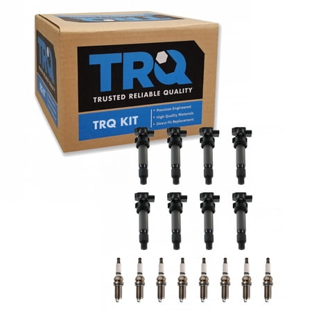 TRQ Ignition Coil & Spark Plug Kit for Cadillac DTS SRX STS XLR ICA71943