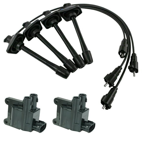 TRQ Ignition Coil & Spark Plug Wire Kit Set for Solara Camry 2.2L New ICA65545