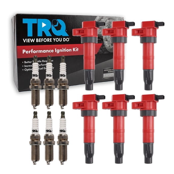 TRQ Ignition Coil and Spark Plug Kit 12 Piece High Performance Fits 2008-2011 Hyundai Azera