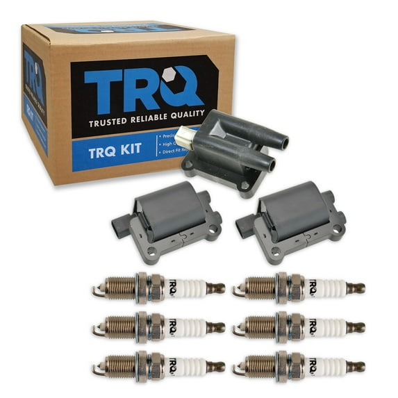 TRQ Ignition Coils & Spark Plugs Fits 2001-2004 Mitsubishi Montero TKA05930