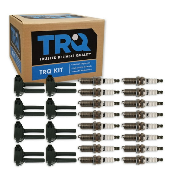 TRQ Ignition Coils & Spark Plugs Fits 2009-2019 Chrysler Dodge Jeep 11-19 Ram TKA05954