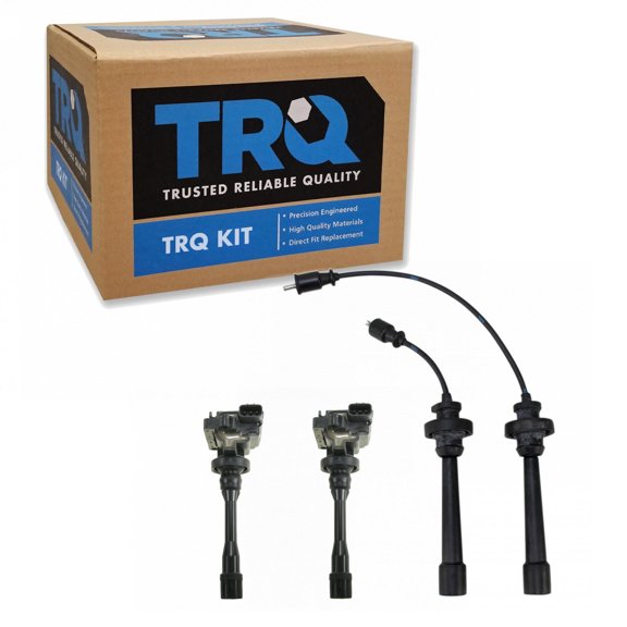 TRQ Ignition Coil Kit 3 Piece Fits 2001-2005 Chrysler Sebring Dodge Stratus 1997-2002 Mitsubishi Mirage 1998-2003 Galant 2000-2005 Eclipse 2002-2007 Lancer 2003 Outlander