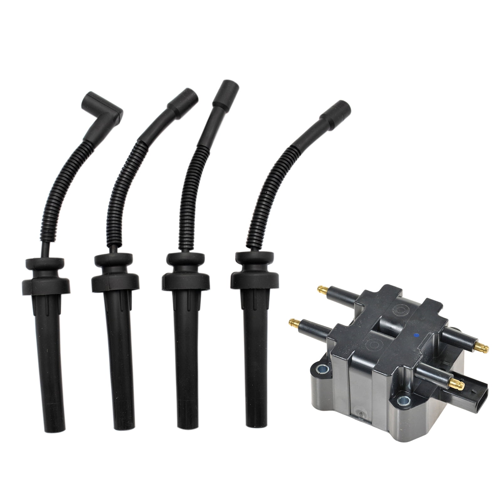 TRQ Ignition Engine Spark Plug Wire & Coil Pack Kit Set for PT Cruiser