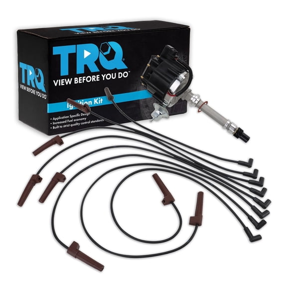 TRQ Ignition Kit 2 Piece Fits 1985-1986 Chevrolet C20 C20 Suburban C30 K20 Suburban K30 P30 1987-1988 R30 V30 1989 R3500 V3500 GMC C2500 C2500 Suburban C3500 K3500 P3500 R3500 V3500