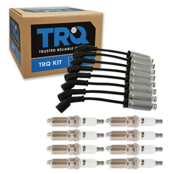 TRQ Ignition Kit 8 Spark Plugs & Wire Set For Cadillac Chevrolet GMC 5.3L 6.2L TKA01334 Fits select: 2014-2019 CHEVROLET SILVERADO, 2014-2019 GMC SIERRA