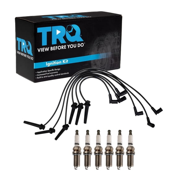 TRQ Spark Plug Kit 7 Piece Iridium Spark Plugs Fits 2003-2008 Ford Ranger 2004-2007 Mazda B3000