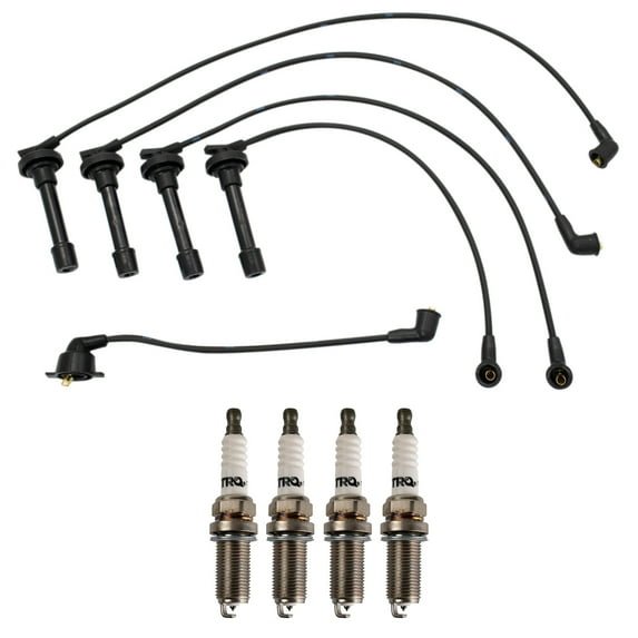 TRQ Ignition Kit Spark Plug & Wire Set For Honda Accord Odyssey Prelude L4 2.2L TKA01249