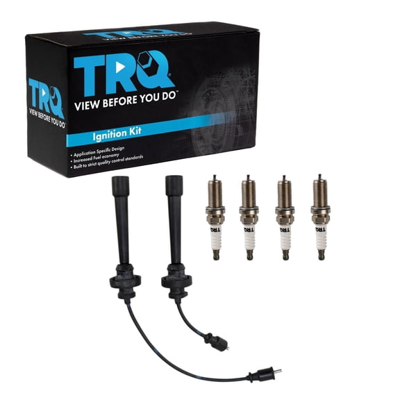TRQ Spark Plug Kit 5 Piece Iridium Spark Plugs Fits 1997-2005 Mitsubishi Mirage 1998-2003 Galant 2000-2005 Eclipse 2002-2007 Lancer 2003-2004 Outlander
