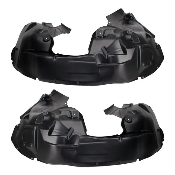 TRQ Front Inner Fender Liner Set Fits Select 2015-2018 Jeep Renegade CH1248183 CH1249183