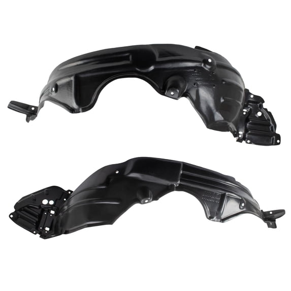 TRQ Inner Fender Liner Set Fits 2012 Toyota Yaris BDA16220