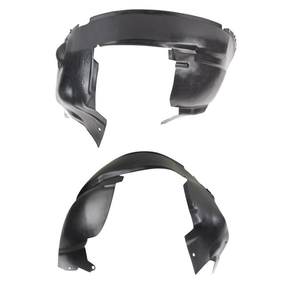 TRQ Inner Fender Liner Set Fits Select 1996-2000 Dodge Caravan 1997-2000 Plymouth Voyager CH1248110 CH1249110