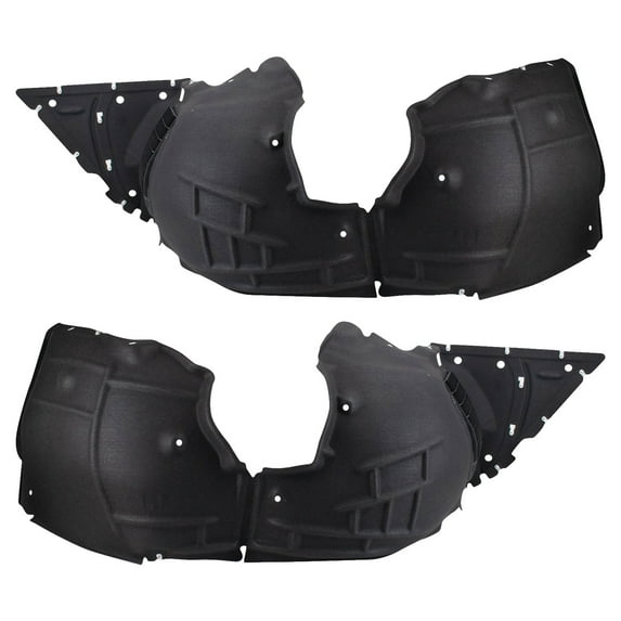 TRQ Inner Fender Liner Set Fits Select 2016-2022 Chevrolet Camaro GM1248296 GM1249296
