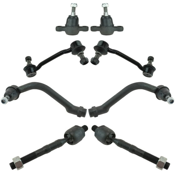 TRQ Inner Outer Tie Rod End lower Ball Joint Sway Bar Link Front Kit for Hyundai PSA59314 Fits select: 2006-2008 HYUNDAI SONATA, 2006-2007 HYUNDAI AZERA