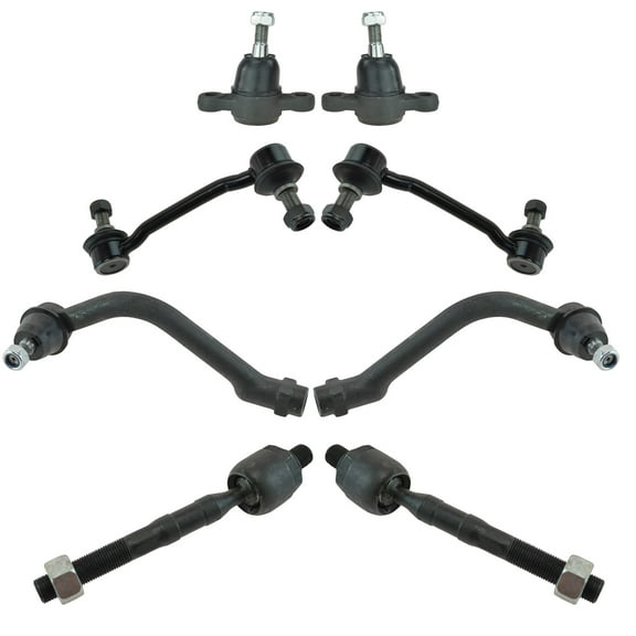 TRQ Inner Outer Tie Rod End lower Ball Joint Sway Bar Link Front Kit for Hyundai PSA59314 Fits select: 2006-2008 HYUNDAI SONATA, 2006-2007 HYUNDAI AZERA