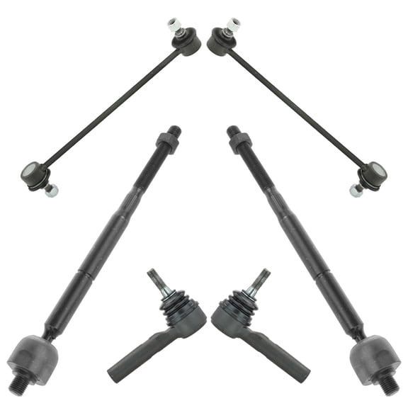 TRQ Inner Outer Tie Rod Sway Bar Link LH RH Set of 6 for Compass Caliber Patriot PSA58915