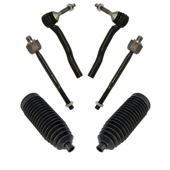 TRQ Inner & Outer Tie Rods Set Fits 2015-2018 Ford Edge 13-18 Fusion Lincoln MKZ PSA27308