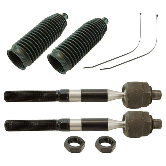 TRQ Inner Tie Rod & Bellows Set Fits 2011-2015 Dodge Durango Jeep Grand Cherokee PSA43297