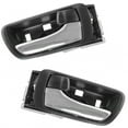 thumbnail image 1 of TRQ Inside Door Handle Black Chrome Driver Passenger Pair for Toyota Camry DHA34427, 1 of 4