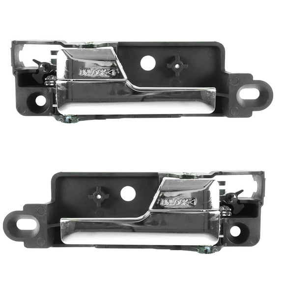 TRQ Inside Interior Door Handle Chrome Rear L R PAIR for Fusion Milan MKZ Zephyr DHA37665