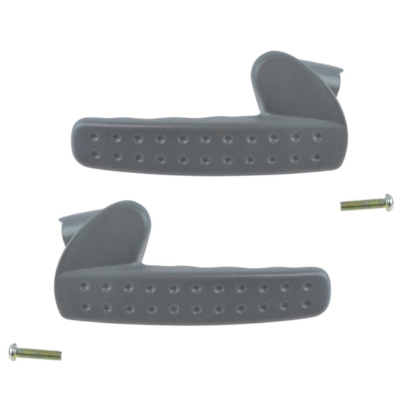 TRQ Inside Interior Door Handle Gray Driver Passenger Pair for Ram Pickup Truck DHA67612