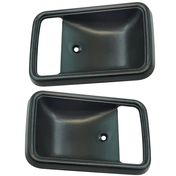 TRQ Interior Door Handle Bezel Black Driver Passenger Side Pair for RX-7 RX7 DHA43112