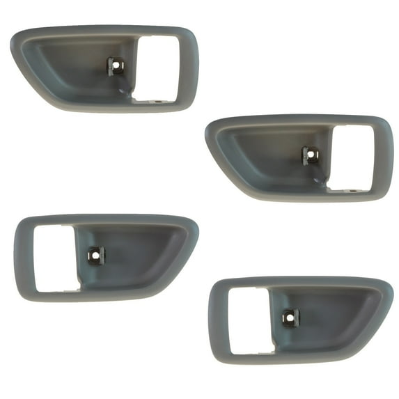 TRQ Interior Door Handle Bezel Driver Passenger Set Charcoal for Tundra Sequoia DHA37297