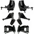thumbnail image 1 of TRQ Leaf Spring Shackle Bracket Hanger Forward Rearward Kit 6pc Set for 1986-1996 Ford F150 Pickup Truck RWD 2WD, 1 of 4