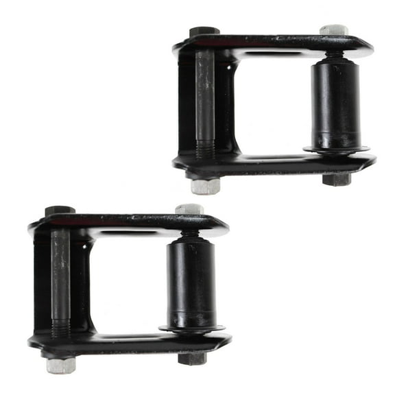 TRQ Leaf Spring Shackle Rear LH & RH Pair Set for Chevy Blazer S10 GMC Jimmy S15 PSA66607