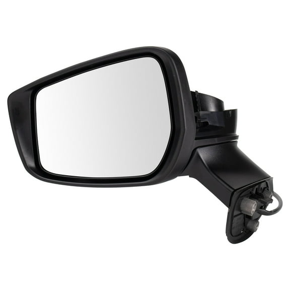 TRQ Driver Side Mirror Power Smooth Black Manual Fold Fits 2015-2019 Nissan Versa Note NI1320264