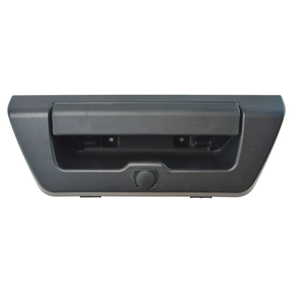 TRQ Manual Tailgate Handle Textured Black w Camera Provision for F150 Pickup DHA64610