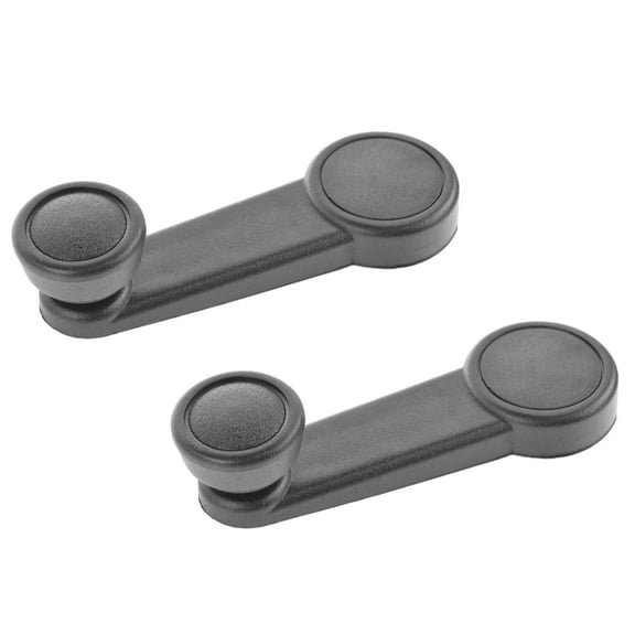 TRQ Manual Window Crank Black LH Driver RH Passenger Side Pair for Ford Focus DHA42603