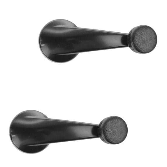 TRQ Manual Window Crank Handle Black Driver Passenger Pair for S10 S15 Blazer DHA40621
