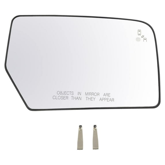 TRQ Mirror Glass Heated Blind Spot Detect Passenger Side Right RH for Expedition MGA08573