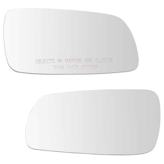 TRQ Mirror Glass LH RH Kit Pair Set for Volkswagen VW Golf Jetta Passat Cabrio MGA04055