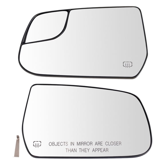 TRQ Mirror Glass Set Fits 2010-2015 Chevrolet Equinox 2010-2014 GMC Terrain MGA18492