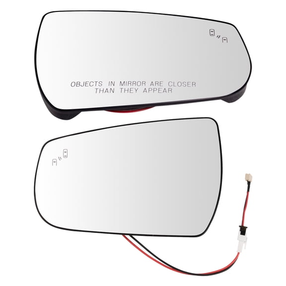 TRQ Mirror Glass Set Fits 2013-2015 Chevrolet Malibu 2016 Malibu Limited MGA18515