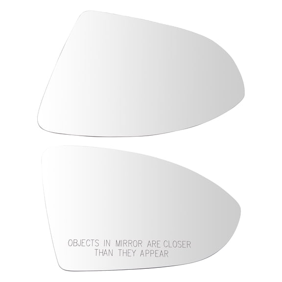 TRQ Mirror Glass Set Fits 2015-2021 Volkswagen Golf 2015-2019 Golf R GTI MGA18610