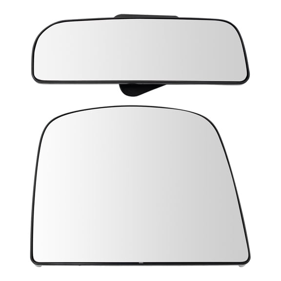 TRQ Mirror Glass Set For 08-21 Chevrolet Express GMC Savana MGA18681