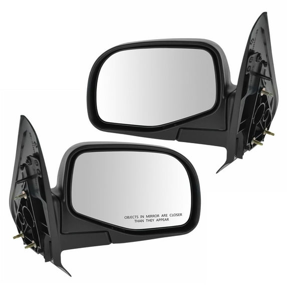 TRQ Mirror Manual Left Right Driver Passenger PAIR for Ford Explorer Sport Trac MRA04613